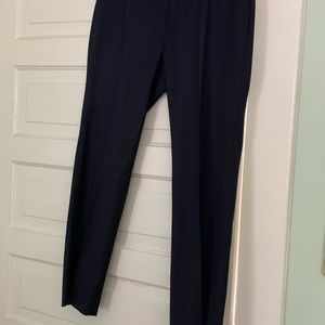 MENS NWT Ralph Lauren Men’s Navy Blue Flat Front Dress Pants